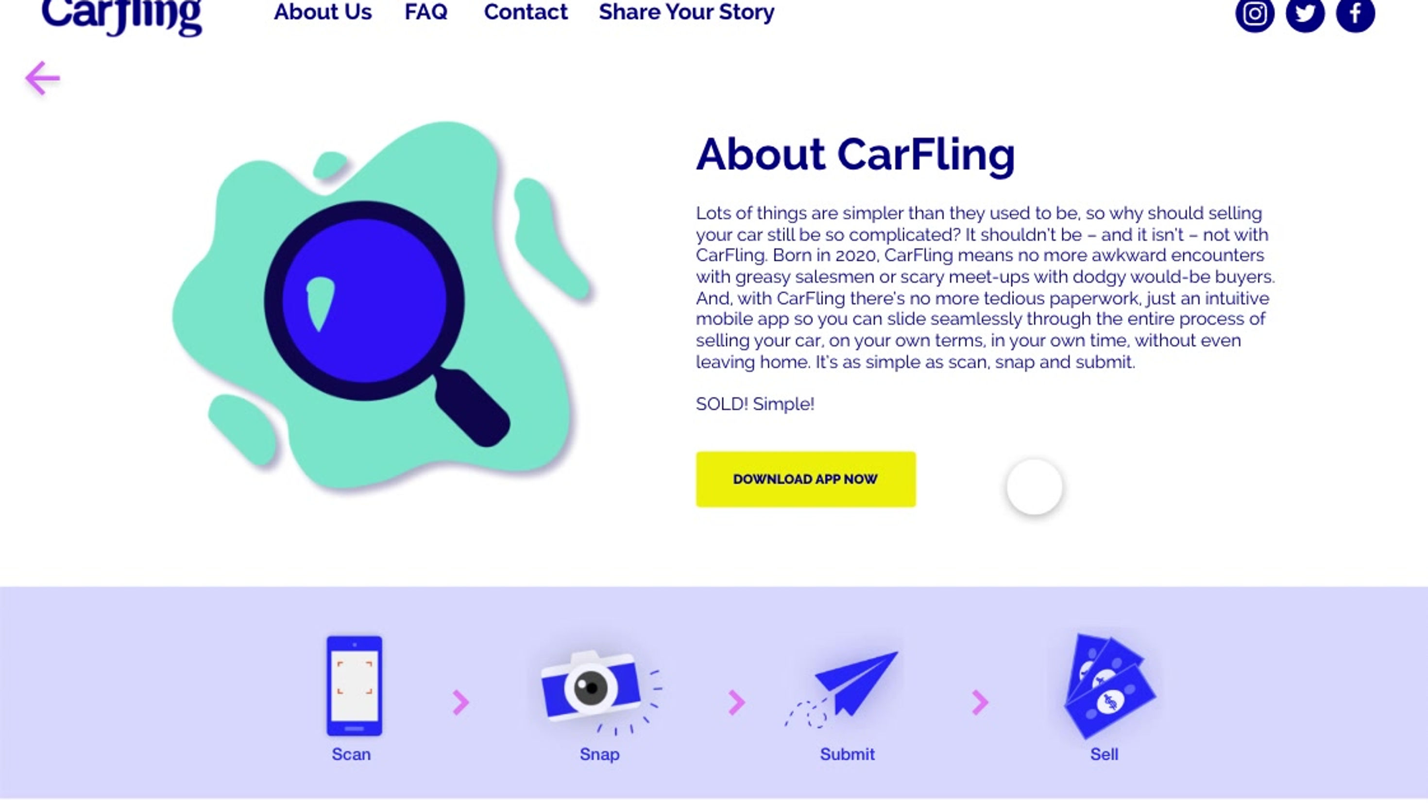 CarFling Microsite